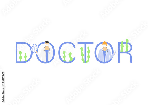 The medical team welcomes you. Doctors, masked medics fighting for our lives. Stay home
