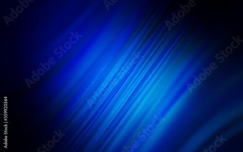 Dark BLUE vector layout with cosmic stars. Modern abstract illustration with Big Dipper stars. Pattern for astronomy websites.