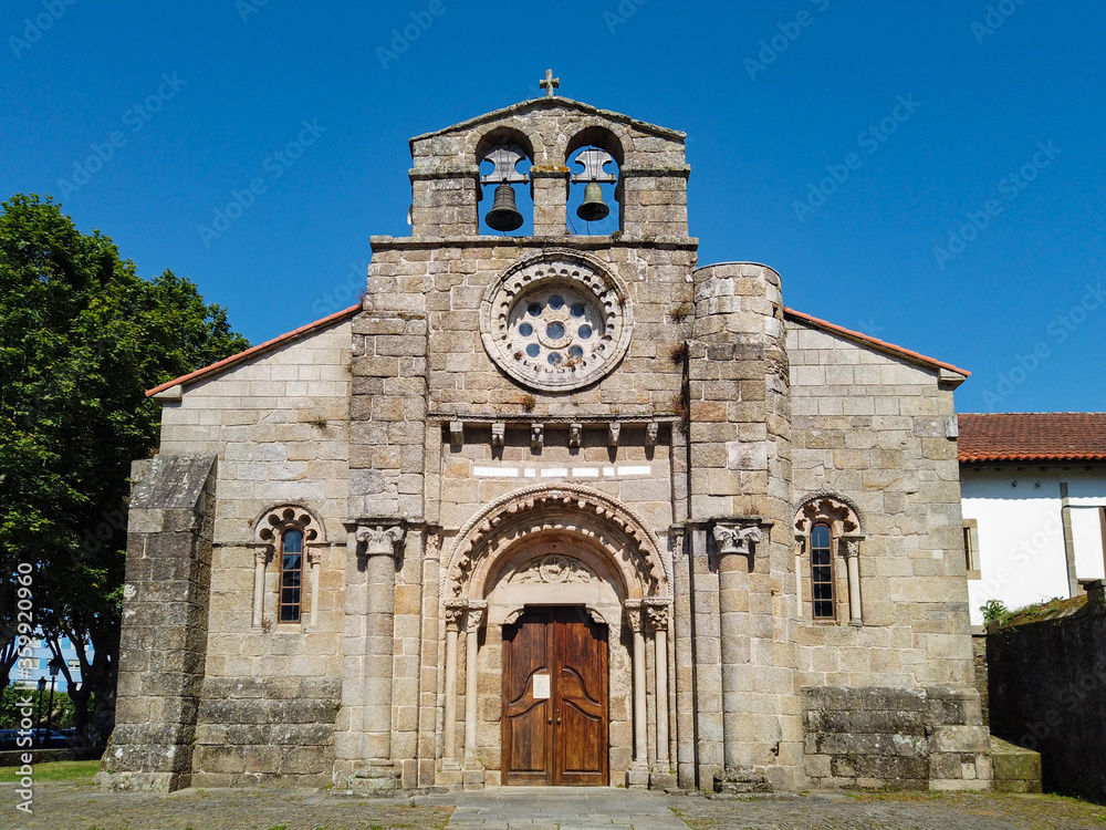 Catholic church of Santa María de Cambre, in Cambre Coruna Spain