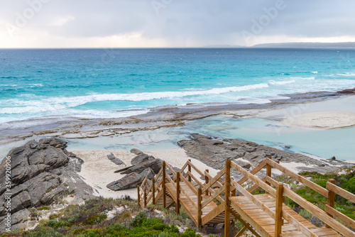 Wooden staircase to the beach, Esperance, Western Australia