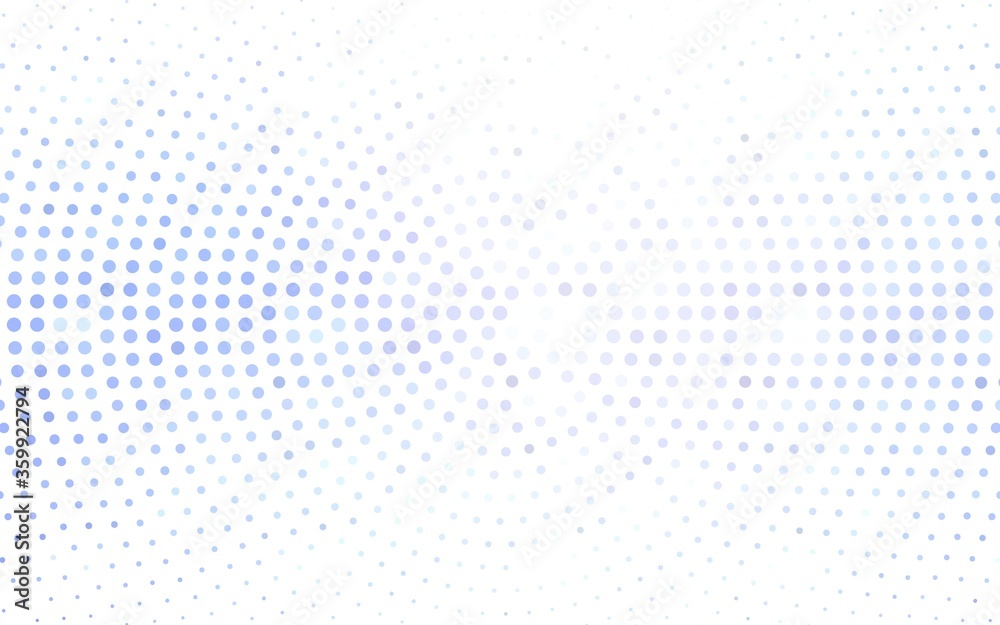 Light BLUE vector  pattern with spheres. Illustration with set of shining colorful abstract circles. Design for poster, banner of websites.