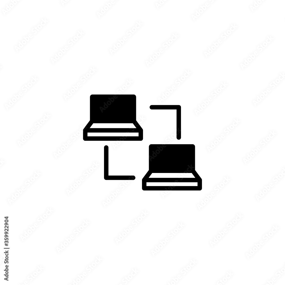 remote access icon in black flat glyph, filled style isolated on white background remote access icon in black flat glyph, filled style isolated on white background