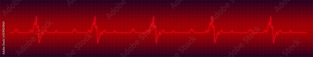 Heart rhytm. Red electrocardiogram. Heartbeat. Heartbeat line. Vector illustration. Heart rhytm. Red electrocardiogram. Heartbeat. Heartbeat line. Vector illustration.
