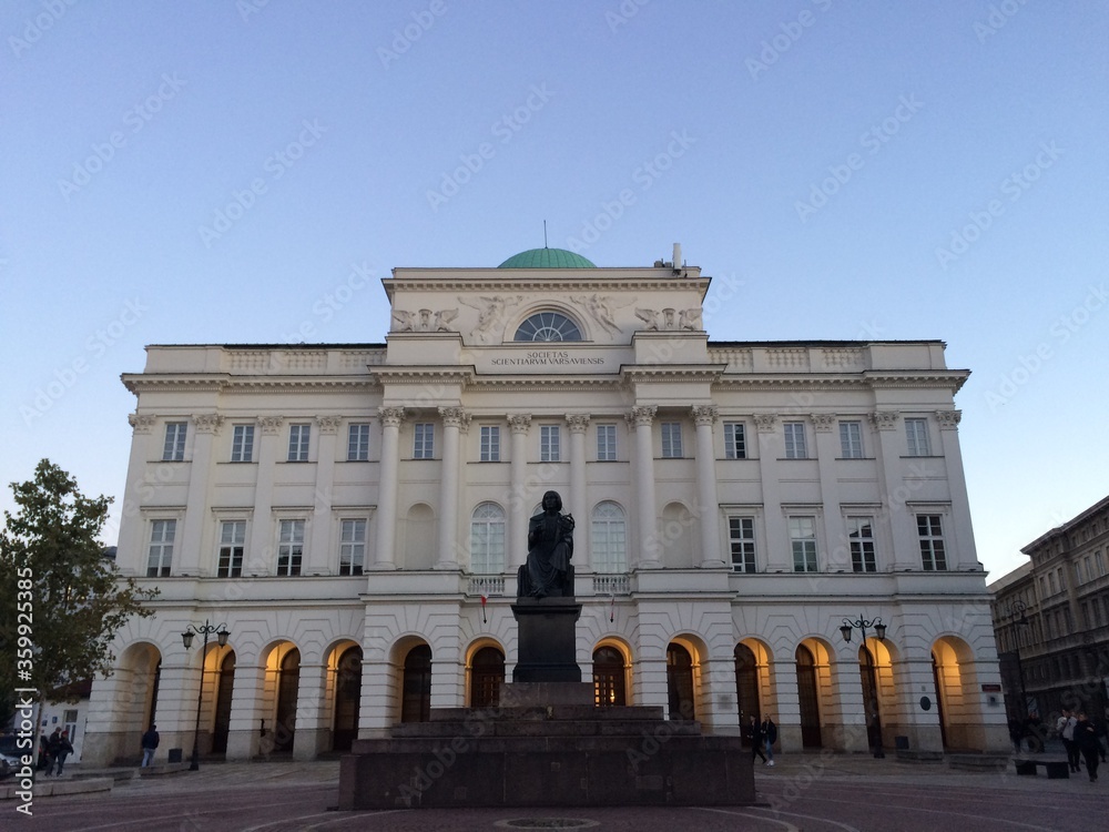 Naklejka premium Staszic Palace in Warsaw