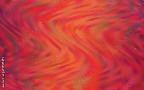 Light Red vector template with space stars. Space stars on blurred abstract background with gradient. Pattern for astrology websites.