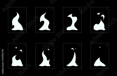 Explosion Smoke effect. Explosion Animation effect. Animation Sprite sheet for games, cartoon or animation. vector style animation effect 1265.