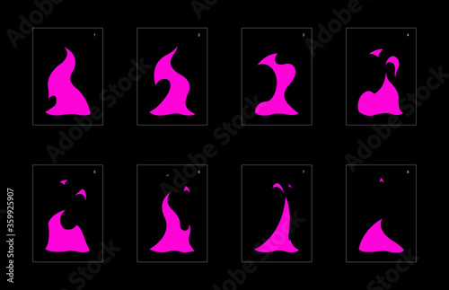 Poison explosion effect. Explosion Animation effect. Animation Sprite sheet for games, cartoon or animation. vector style animation effect 1270.