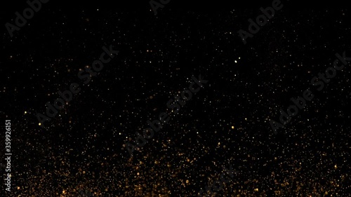 4K Gold glitter background with sparkle shine light.