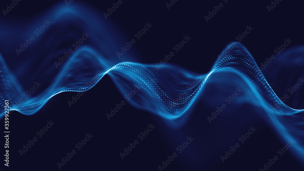 Fototapeta premium Abstract polygonal space low poly dark background with connecting dots and lines.