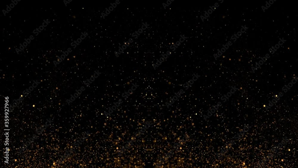 4K Gold glitter background with sparkle shine light.