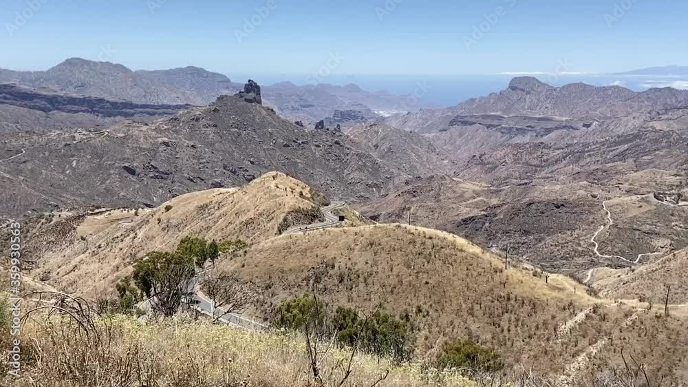 Vista panorámica de la cumbre de la isla de Gran Canaria, España Vista panorámica de la cumbre de la isla de Gran Canaria, España