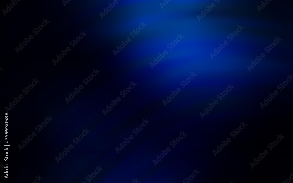 Fototapeta premium Dark BLUE vector texture with curved lines. A sample with colorful lines, shapes. Colorful wave pattern for your design.