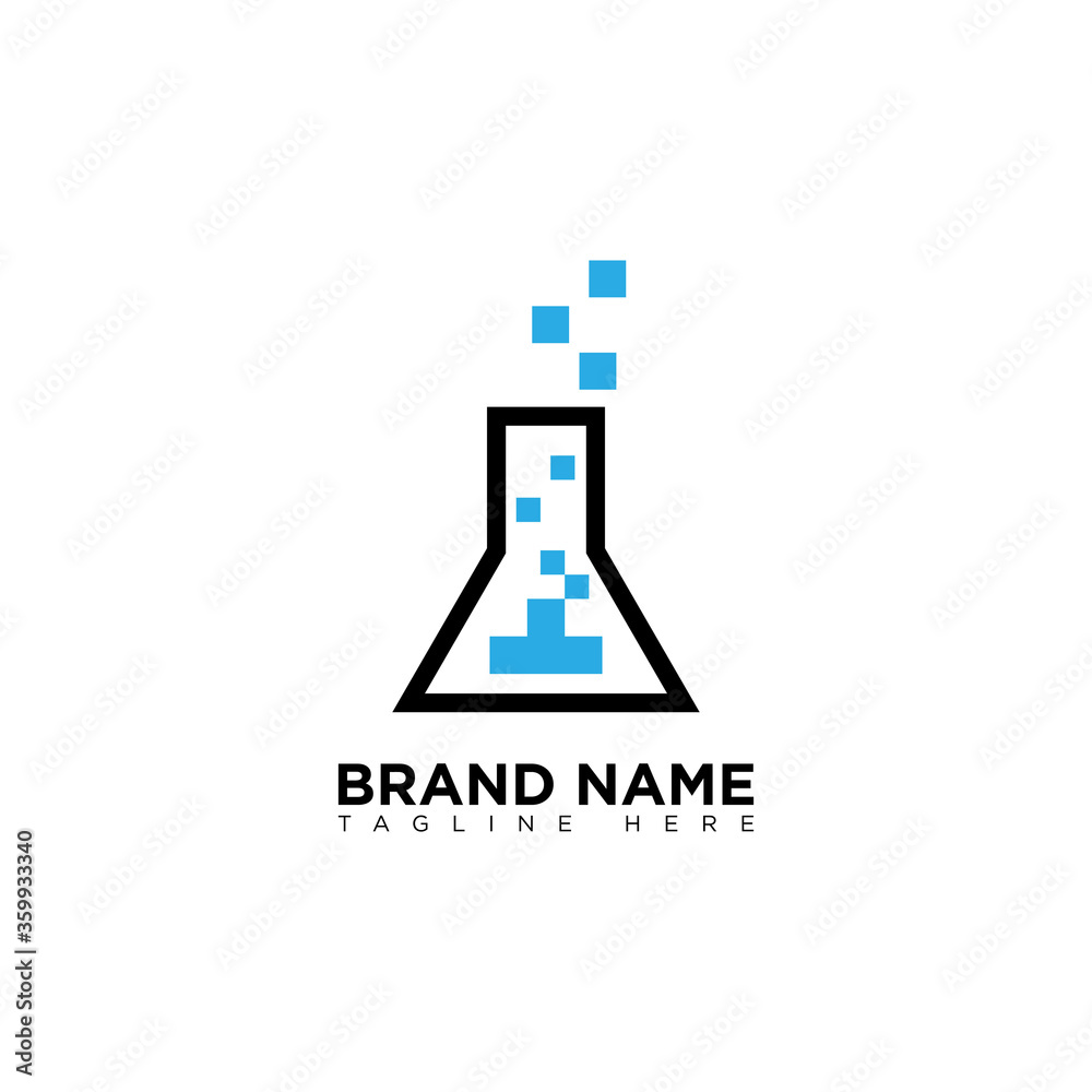 Pixel Lab Logo Design Template