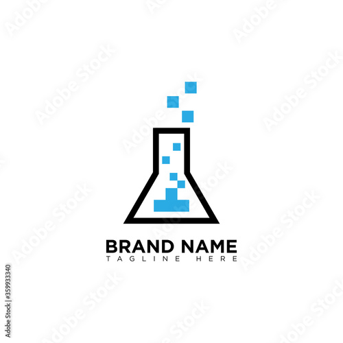 Pixel Lab Logo Design Template