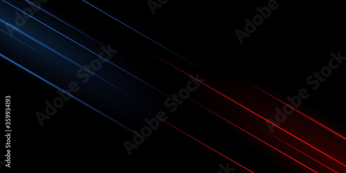3d Visualization. Geometric figure in neon light against a dark tunnel. Laser glow. Vector illustration design for presentation, banner, cover, web, flyer, card, poster, wallpaper, texture, slide, mag