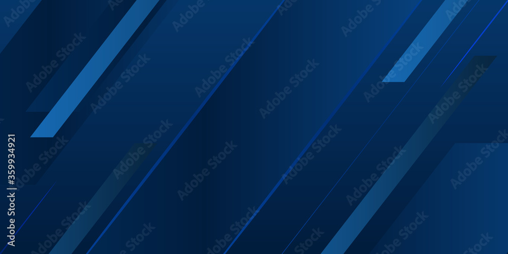 Obraz premium Magic lights line with blue rays and glowing effect. Vector illustration design for presentation, banner, cover, web, flyer, card, poster, wallpaper, texture, slide, magazine, and powerpoint. 