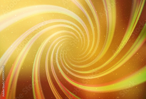 Light Orange vector layout with cosmic stars. Modern abstract illustration with Big Dipper stars. Best design for your ad, poster, banner.