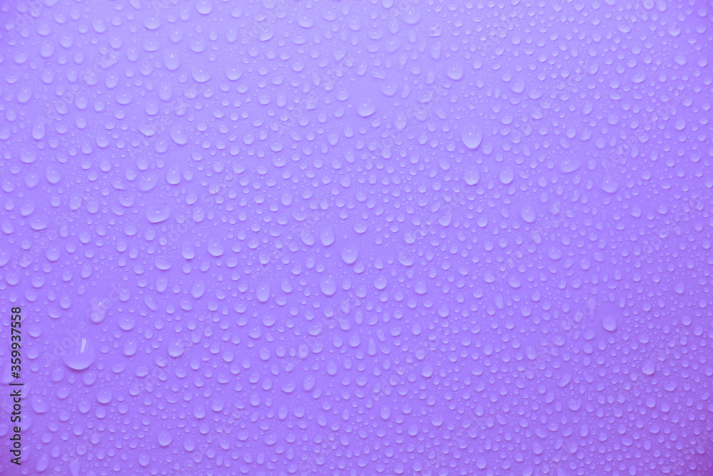 Natural transparent water droplets
