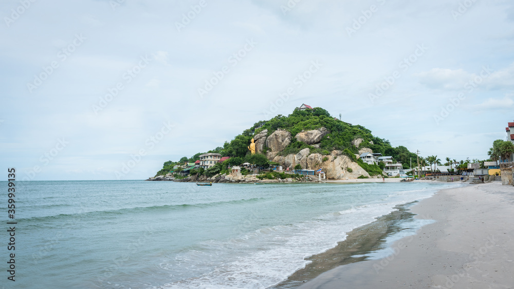 Seascape of Khao Takiab Beach at Hua Hin in Prachuap Khiri Khan, Thailand