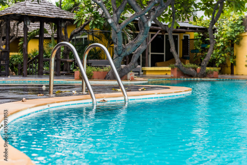 Swimming pool with stair