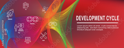 Development Operations & Life Cycle - DevOps Icon