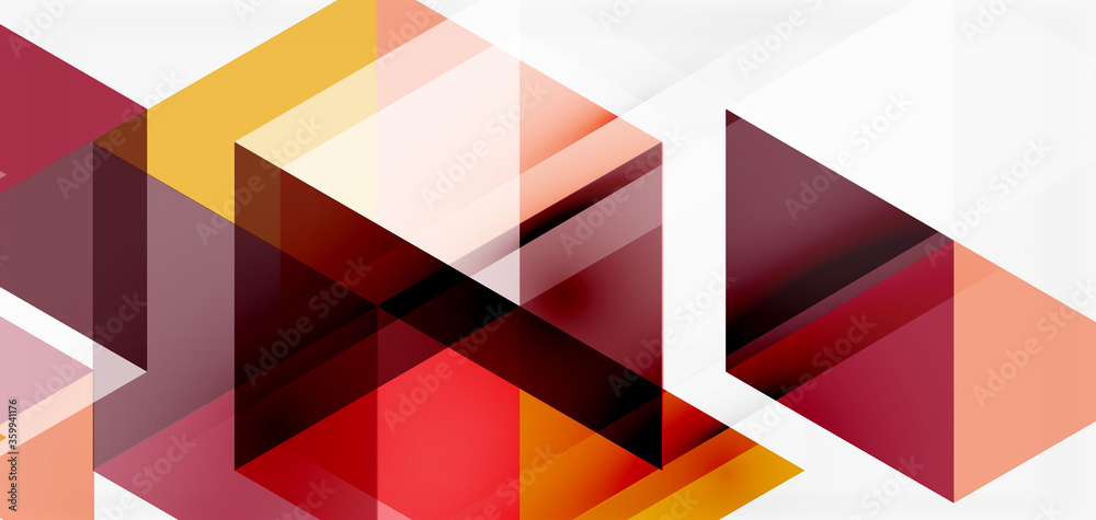 Geometric abstract background, mosaic triangle and hexagon shapes. Trendy abstract layout template for business or technology presentation, internet poster or web brochure cover, wallpaper Geometric abstract background, mosaic triangle and hexagon shapes. Trendy abstract layout template for business or technology presentation, internet poster or web brochure cover, wallpaper