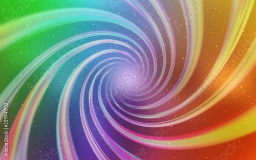 Light Multicolor vector background with galaxy stars. Modern abstract illustration with Big Dipper stars. Pattern for futuristic ad, booklets.