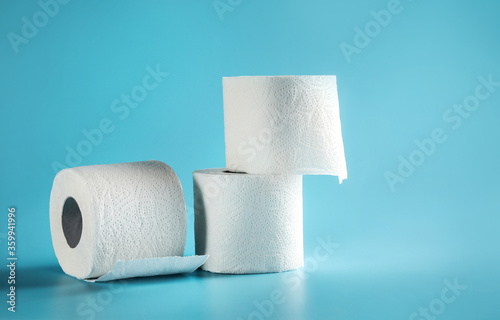 Soft toilet paper rolls photo