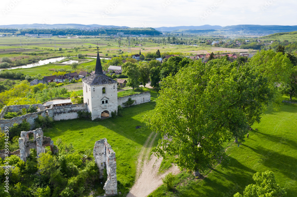 Fototapeta premium Old castle in Cluj county, Trasylvania, Romania.
