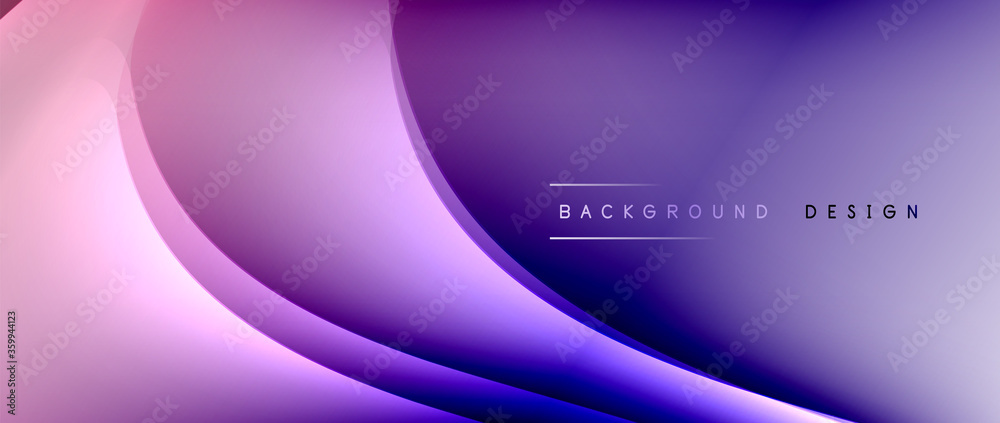 Fluid gradient waves with shadow lines and glowing light effect, modern flowing motion abstract background for cover, placards, poster, banner or flyer Fluid gradient waves with shadow lines and glowing light effect, modern flowing motion abstract background for cover, placards, poster, banner or flyer
