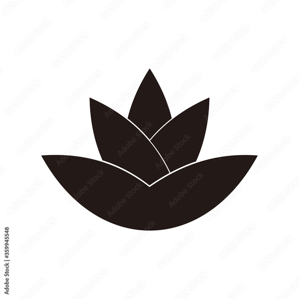 lotus icon vector illustration sign lotus icon vector illustration sign