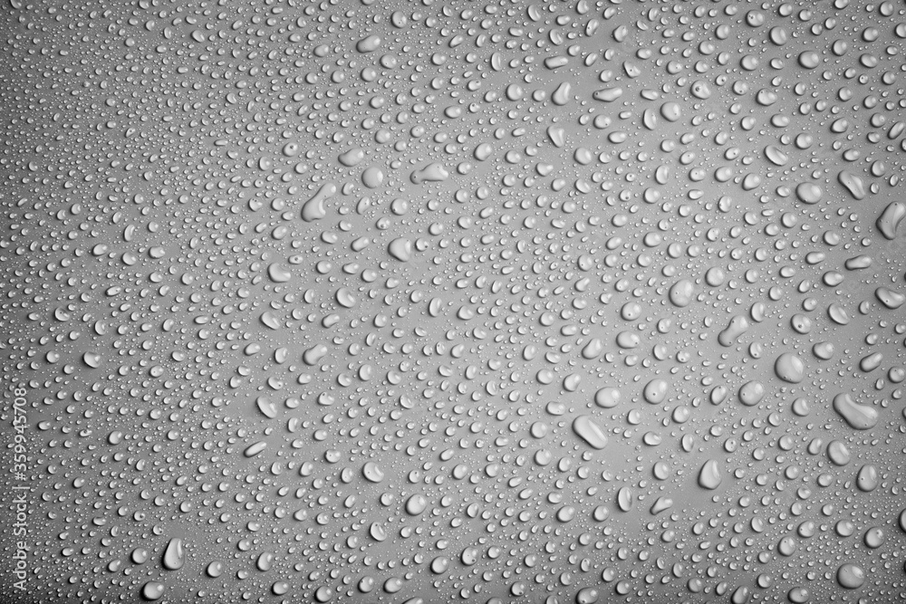 Water drops pattern on grey background Water drops pattern on grey background