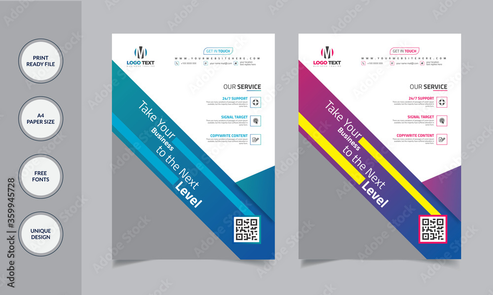 Creative Business Corporate flyer Design Template Creative Business Corporate flyer Design Template