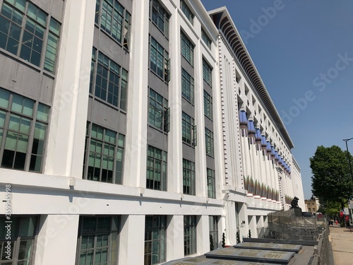 Photography facade of a building in london camden art deco