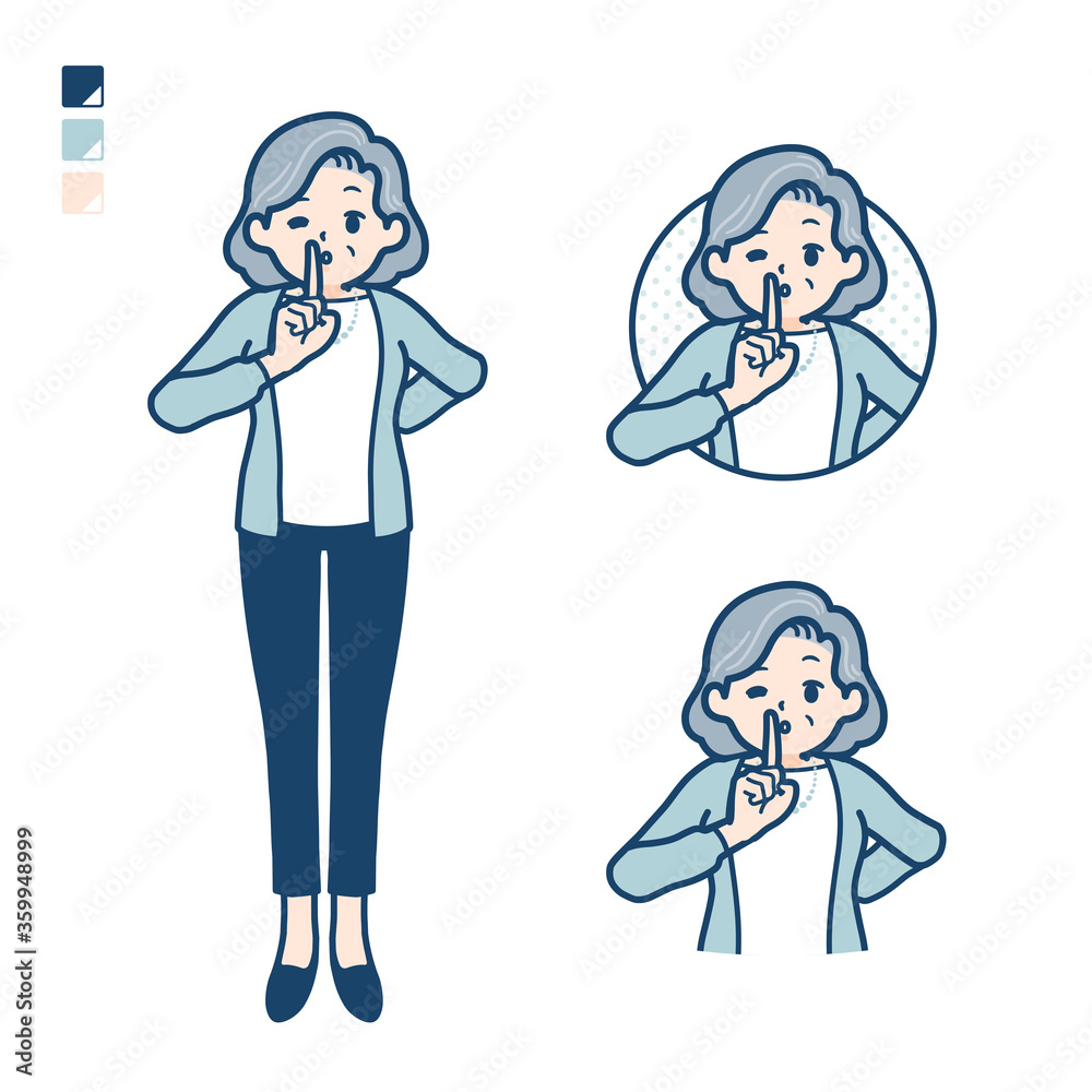 simple senior woman_be-quiet simple senior woman_be-quiet