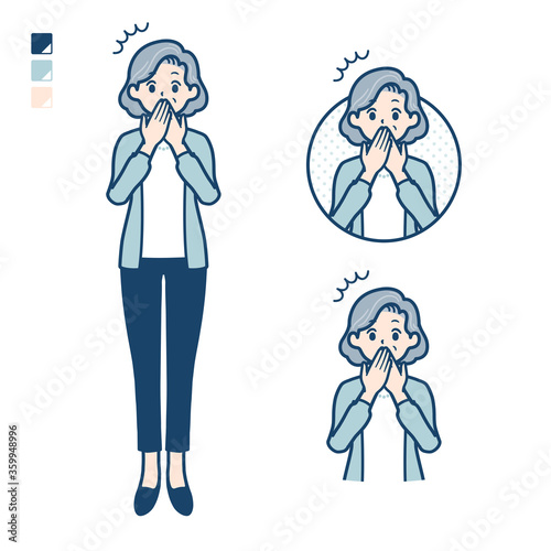 simple senior woman_Accident