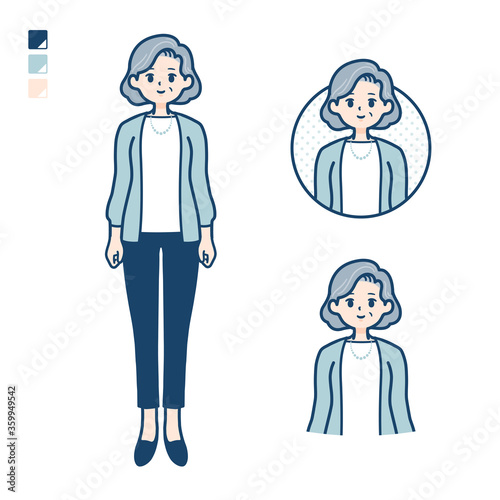 simple senior woman_Smile