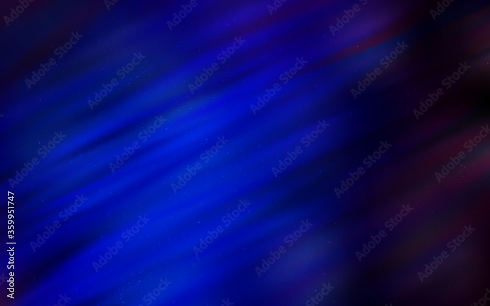 Fototapeta premium Dark BLUE vector layout with cosmic stars. Shining colored illustration with bright astronomical stars. Pattern for astronomy websites.