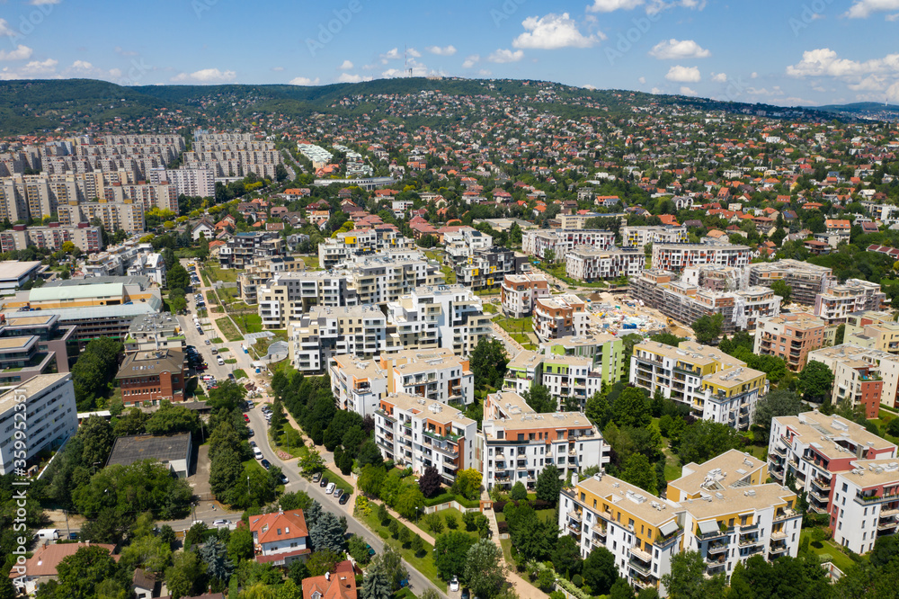 New and old types of housing estates.