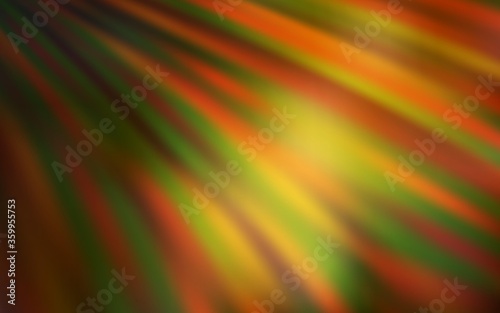 Dark Orange vector template with repeated sticks. Lines on blurred abstract background with gradient. Pattern for your busines websites.