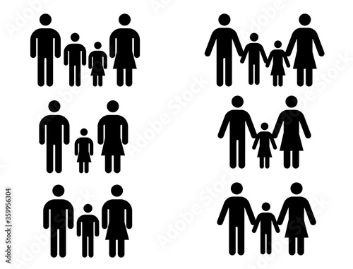 happy and prosperous family arrangement icon