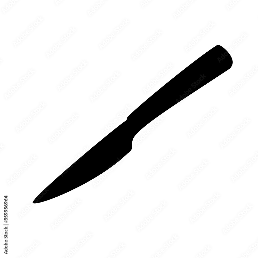 Kitchen and household knife, is also suitable for hunting. Vector image. Kitchen and household knife, is also suitable for hunting. Vector image.
