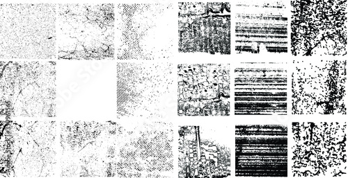 Grunge design textured elements . vector