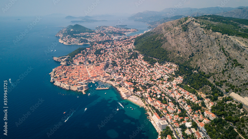 aerial view of King's Landing, Dubrovnik Croatia