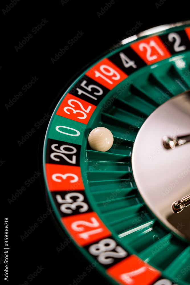Roulette table close up at the Casino Roulette table close up at the Casino
