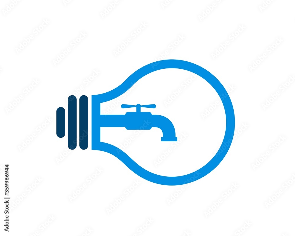 Smart plumbing inside bulb shape