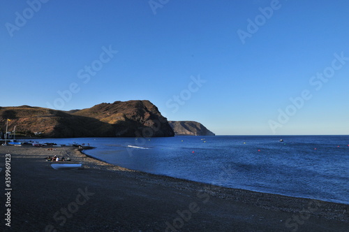 Sunset at the beach of Las Negras, Cabo de Gata, Almeria, Spain