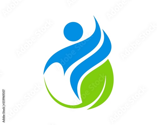 Healthy people with green leaf