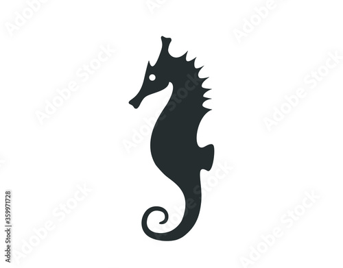 Sea horse icon. Vector sea horse illustration