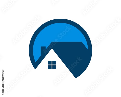 Free Download Circle shape with house inside - GFXLoad